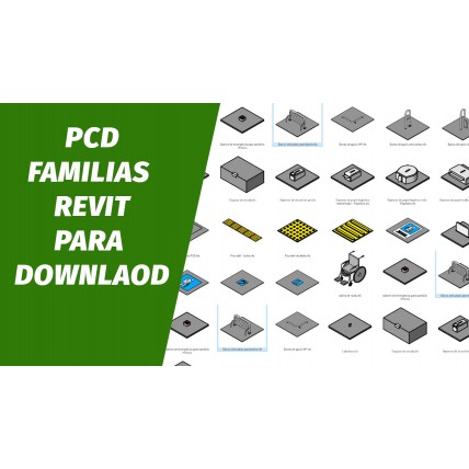 PCD famiias revit para banheiro PCD